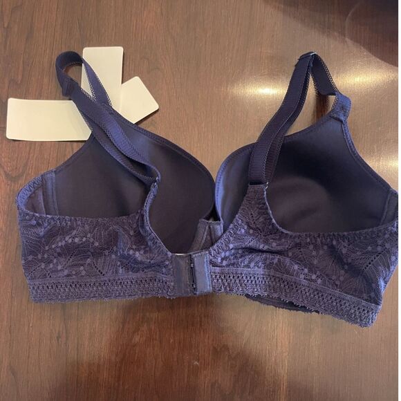 NWT Simone Perele 36D Bra Full Coverage Navy Blue 'Comete Moulded Underwire' - Picture 12 of 14
